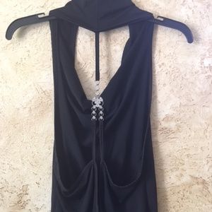 Halter Top with open, Jeweled back and Bandeau